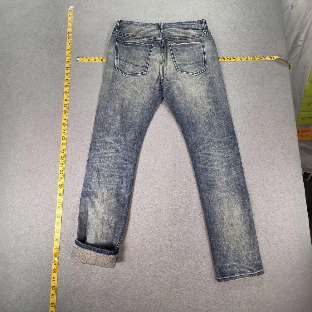 Banana Republic Jeans Mens Blue Selvedge Slim Fit‎ Distressed Fits 27x28